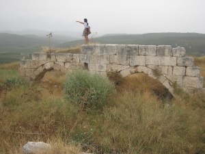 exploring the ruins of Latrun