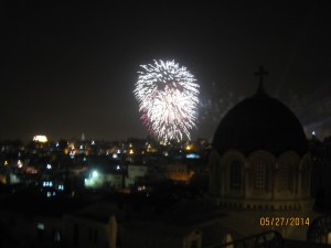 Fireworks over Jerusalem
