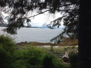 from inside the totem bight, looking outward